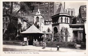 New York City The Little Church Around The Corner Real Photo