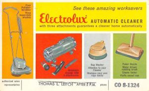 Electrolux Automatic Cleaner Vacuum Ad Vintage Postcard K76762