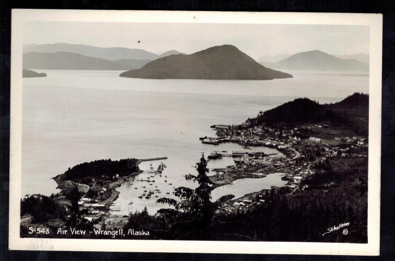 Mint RPPC Air View Wrangell Alaska Postcard 