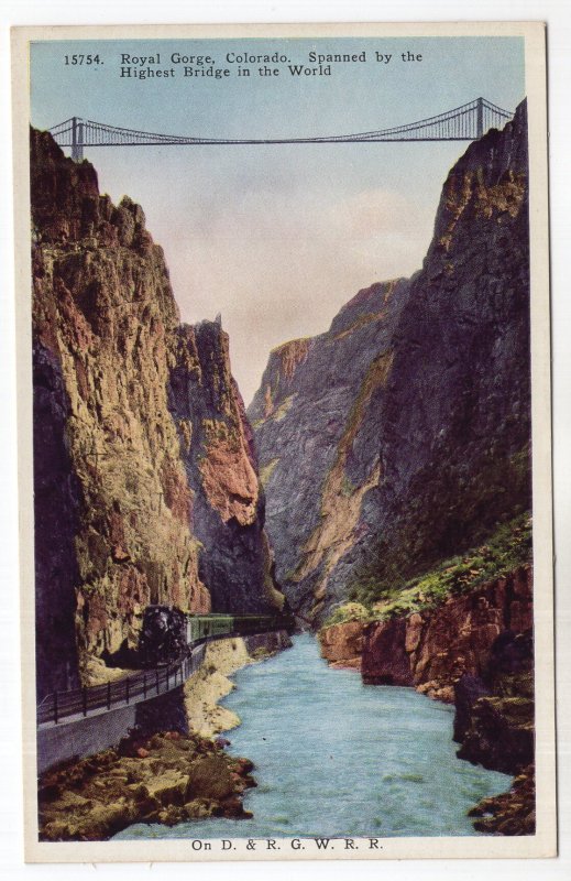 Royal Gorge, Colorado, Spanned by the Highest Bridge in the World