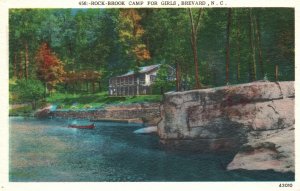 Vintage Postcard 1920's Rock Brook Camp For Girls Brevard North Carolina NC