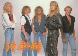 Def Leppard Vintage 1989 Postcard