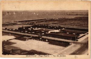 CPA DEAUVILLE - Plage Fleurie - Vue des Jadins (515722)