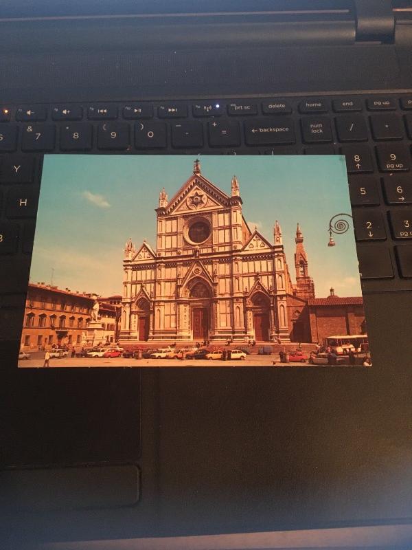 Vintage Postcard: Firenze. Church of Santa Croce