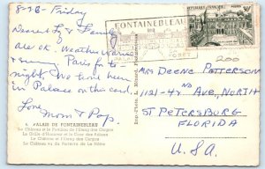 Palais de Fontainbleau - FRANCE Postcard