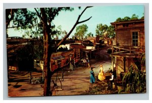 Vintage 1960's Postcard Main Street Ghost Town Knott's Berry Farm Buena Park