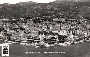 Vintage Postcard 1910's Vue Generale Prise en Avion Monte Carlo France FR