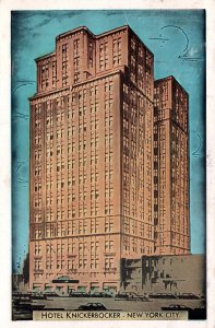 USA Hotel Knickerbocker New York City Postcard 09.87