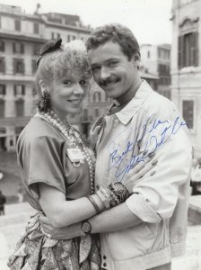 Giles Watling Bread BBC 1978 TV Show Hand Signed Press Photo