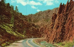 Vintage Postcard Towering Hills Thompson Canon Rocky National Park Colorado 