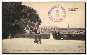 Postcard Old Saint Cloud La Terrasse of Lauterne of Diogenes Panoramic to Par...