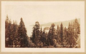 RPPC Emerald Bay LAKE TAHOE Pillsbury Photo McKinney, CA 1907 Vintage Postcard