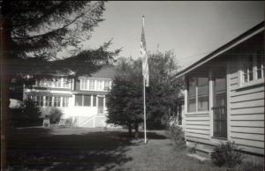 York Beach ME Harmony HalL Cabins Real Photo Postcard