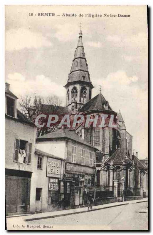  Ansichtskarten Semur-Apsis der Kirche unsere Dame Menier Chocolate