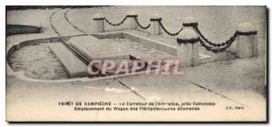 Postcard Old Forest of Compiegne armistice near the Crossroads Rethondes Wago...