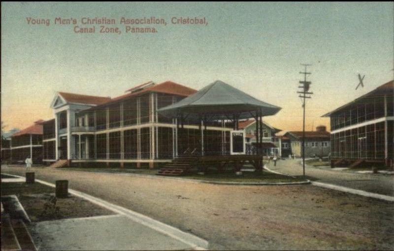 Critobal Panama Canal Zone YMCA c1910 Postcard