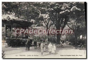 Postcard Old Troyes Rock Garden