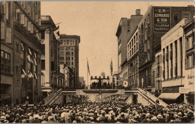 WWI Liberty Bridge Bond Rochester NY Vintage Postcard G31