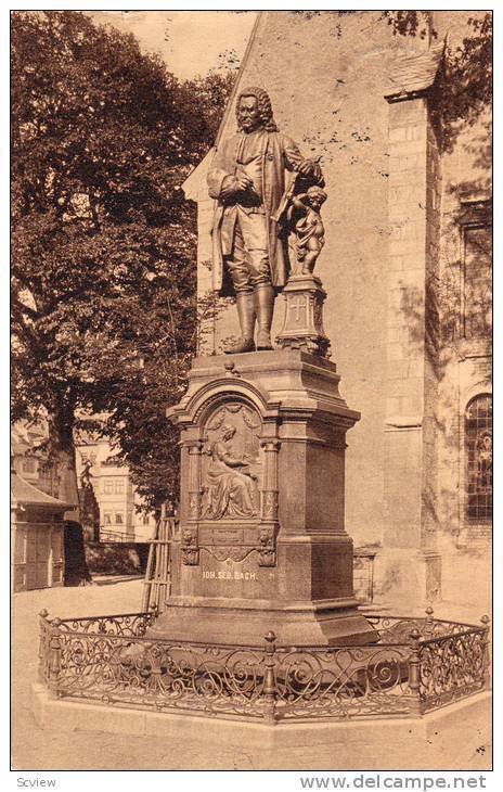 Bach=Denkmal, Eisenach (Thuringia), Germany, PU-1909