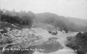 Ohio Gates Mills View from Bridge #B110 RPPC Photo Postcard 22-3913