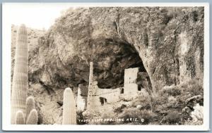 TONTO CLIFF DWELLING ARIZONA VINTAGE REAL PHOTO POSTCARD RPPC