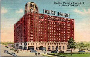 Illinois Rockford Hotel Faust Curteich