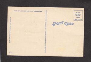 ME Rust's Ocean Front Cabins Cottages YORK BEACH MAINE Postcard Linen PC