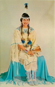Arapahoe Miss Indian America Wyoming Jubilee Queen Vacationland Postcard 13709