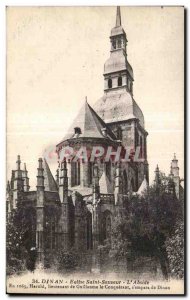 Postcard Old Dinan Saint Sauveur Church The Apse