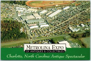 CONTINENTAL SIZE POSTCARD ADVERTISING RACK CARD - METROLINA EXPO CHARLOTTE N.C.