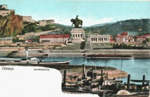 Germany Koblenz Das Deutsche Eck Vintage Postcard 03.78