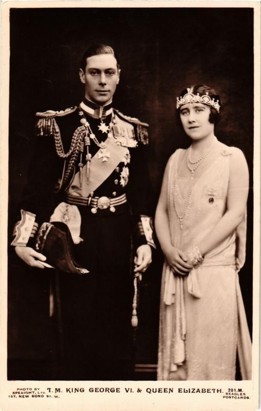 CPA King George VI Queen Elizabeth BRITISH ROYALTY (678505)