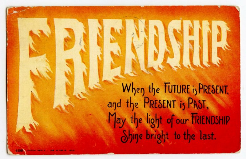 Postcard FRIENDSHIP Future is Present, Present is Past Standard View Card 