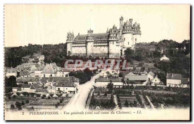 Old Postcard Pierrefonds Vue Generale