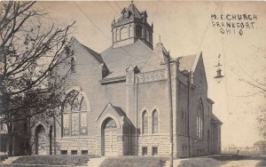 J29/ Frankfort Ohio RPPC Postcard c1910 M.E. Church Building 376