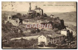 Postcard Old Vienna Panorama Hill Pipet