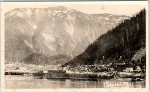 RPPC  JUNEAU, Alaska  AK    PANORAMIC VIEW    ca 1910s  Postcard