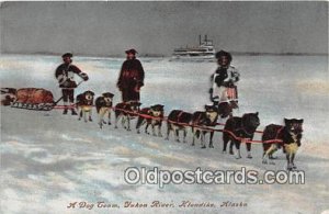 Dog Team, Yukon River Klondike, Alaska Unused 