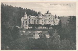 B79363  marienbad hotel schloss miramonte  czech republic front/back image