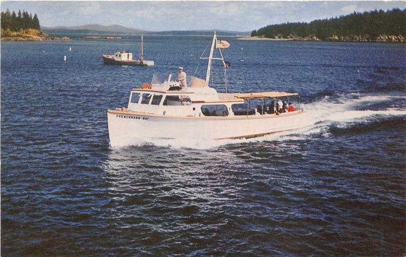 Bar Harbor Maine~Frenchmans Bay Boating Company Boat Frenchmans Bay~c1960 Pc