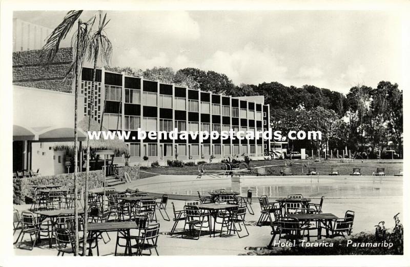 suriname, PARAMARIBO, Hotel Torarica (1950s) RPPC