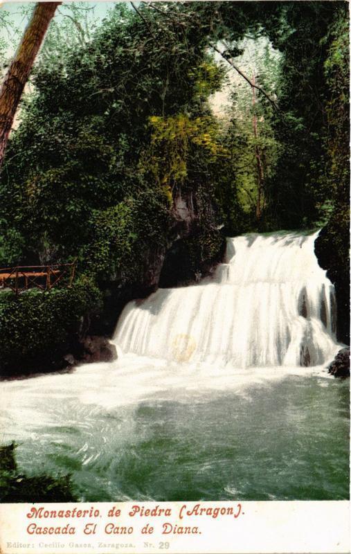 CPA ZARAGOZA Monasterio de Piedra. Cascada El Cano de Diana SPAIN (674318)