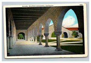 Vintage 1920's Postcard The Arcade at Stanford University Stanford California