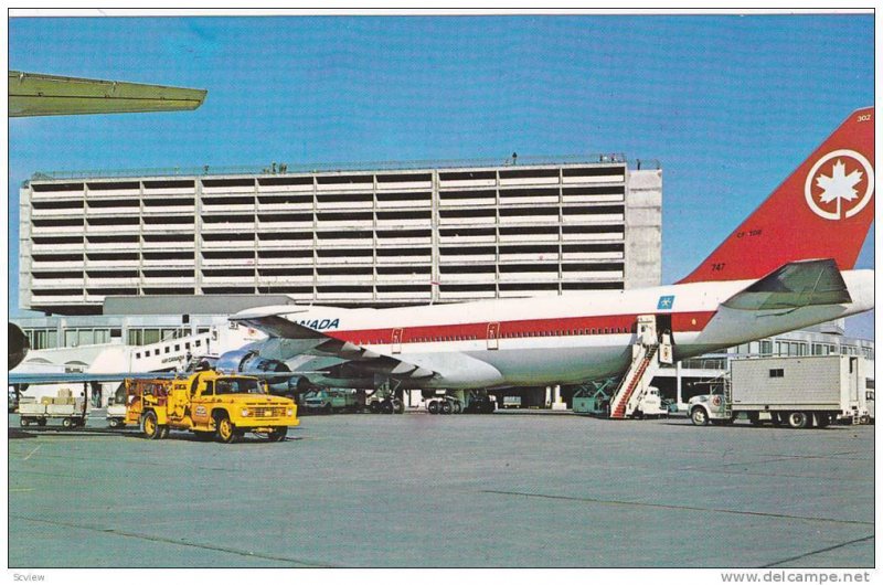 AIR CANADA 747 Jet Airplane , Airport , Toronto , Ontario , Canada ,  60s