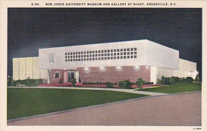 South Carolina Greenville Bob Jones University Museum and Gallery At Night