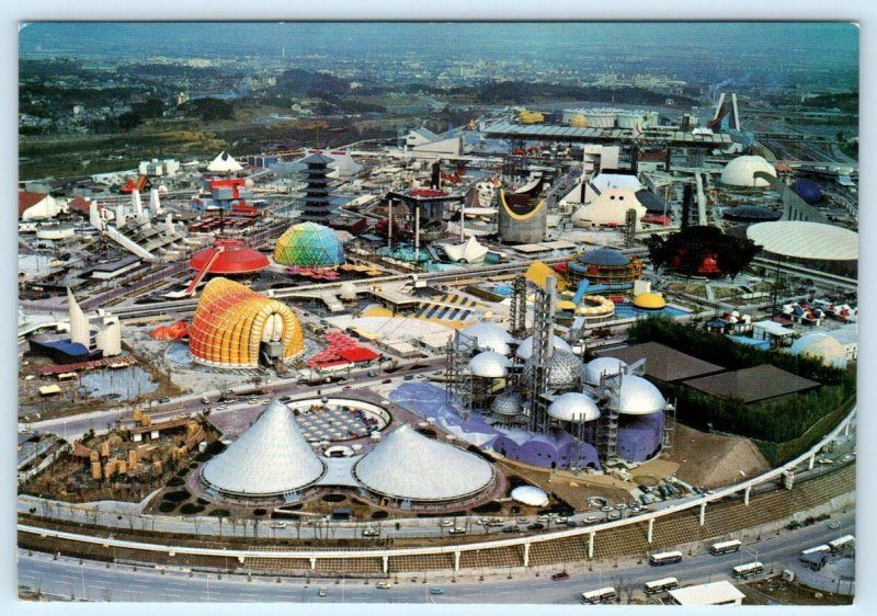 3 Postcards OSAKA, JAPAN ~ EXPO 70 Hostesses, Wednesday Plaza, Birdseye 4x6 