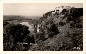 RPPC Missouri Lake of Ozarks HA HA TONKA CASTLE  Postcard V13