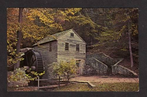 TN Grist Mill Water Wheel TENNESSEE TENN Postcard PC