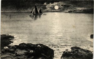 CPA PORNIC - Sortie du Port au clair de lune (653966)