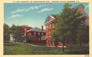 East dormitory and administration building Anderson college Anderson, SC